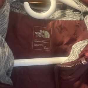 The North Face Maroon and Gray Vest